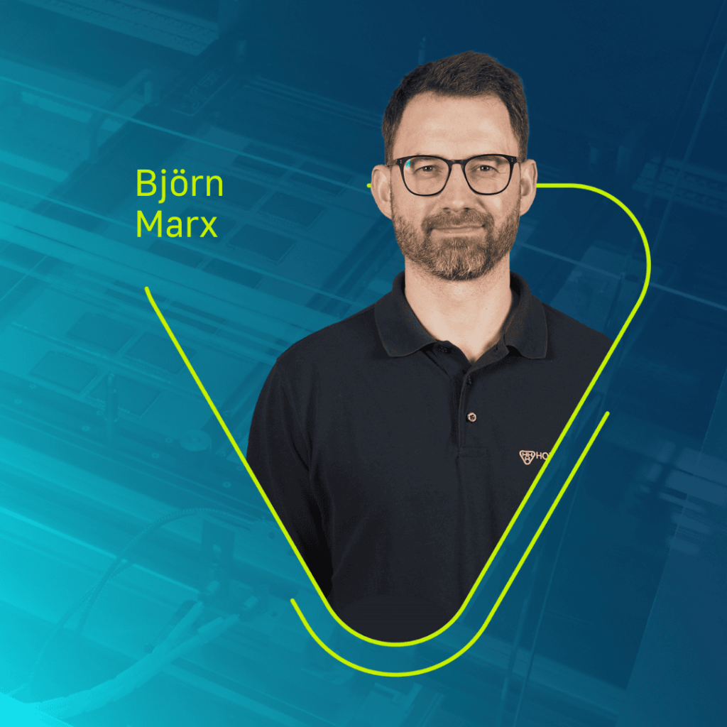 Portrait of Björn Marx, employee in the prototyping department of Dipl.-Ing. H. Horstmann GmbH