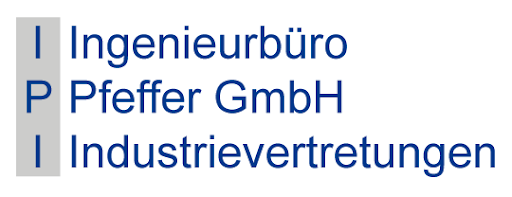 Partner-Logo der Firma Ingenieurbüro Pfeffer GmbH mit einem blauen Schriftzug auf weißem Hintergrund